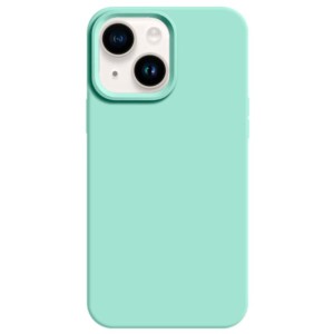 Coque en silicone semi-rigide Liquid Premium turquoise pour iPhone 14