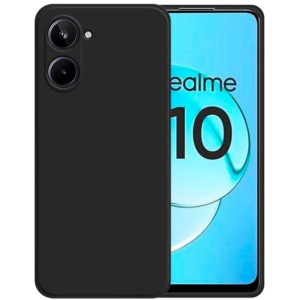 Capa Realme 10 Square Liquid Premium Preto