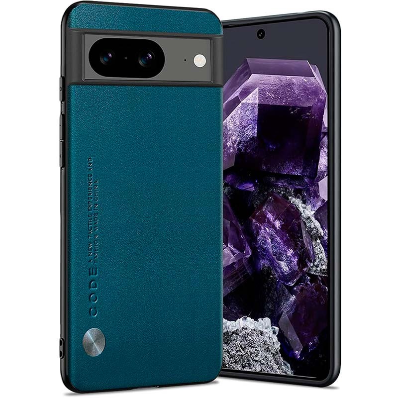 Capa em pele sintética Luxury azul para Google Pixel 8 - Item