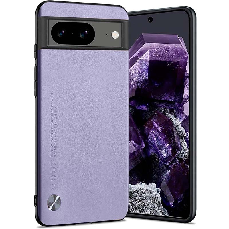 Coque en simili cuir Luxury lavande pour Google Pixel 8 - Ítem