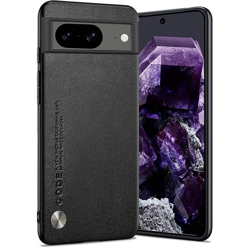 Funda de polipiel Luxury negra para Google Pixel 8 - Ítem