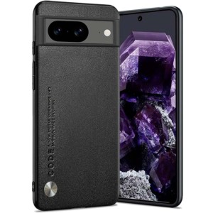 Coque en simili cuir Luxury noire pour Google Pixel 8