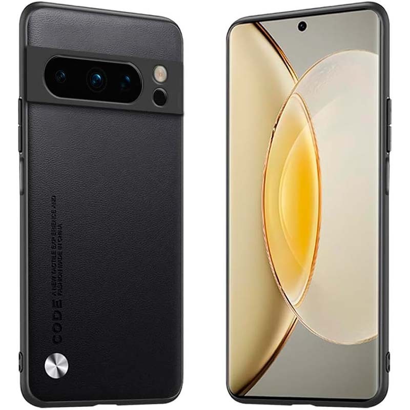 Funda Google Pixel 8 Pro - Termoplástico + Polipiel - Modelo Luxury - Negro