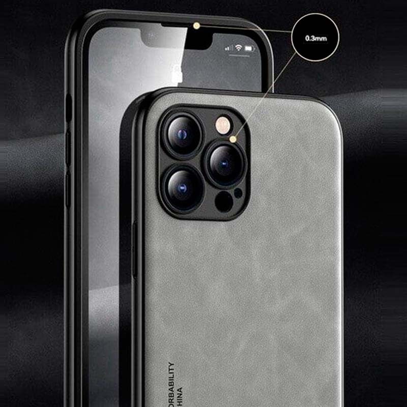 Funda de polipiel Magnetic Luxury gris para iPhone 14 Pro - Ítem2