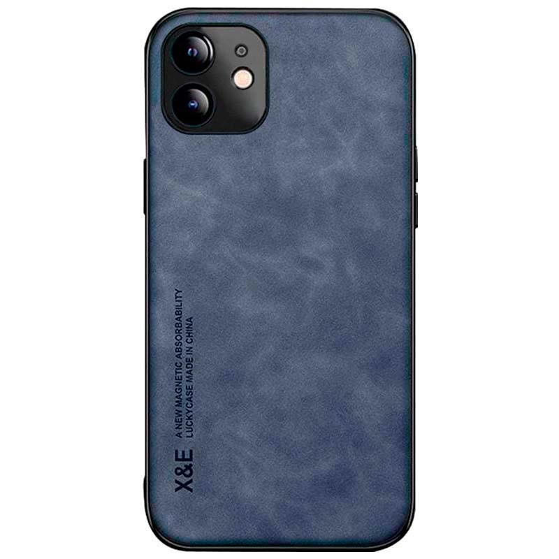 Coque en simili cuir Magnetic Luxury bleu pour iPhone 11 - Ítem