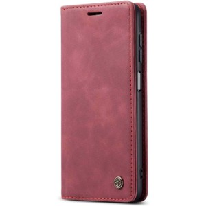 Funda burdeos Magnetic Wallet tipo libro para Xiaomi 12