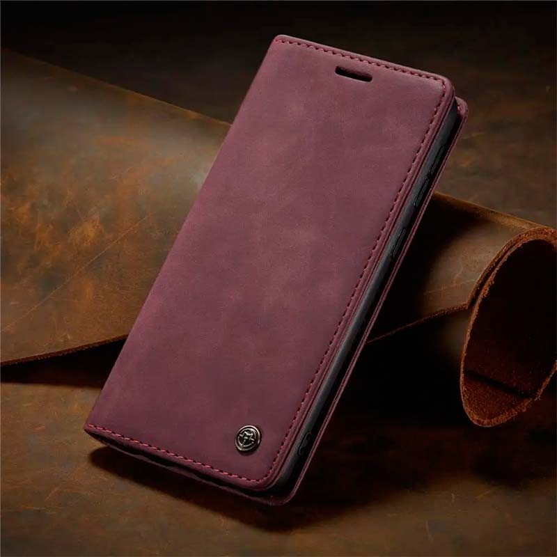 Étui bordeaux de type livre Magnetic Wallet pour Xiaomi Redmi 13C - Ítem4