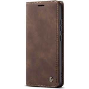 Funda marrón oscuro Magnetic Wallet tipo libro para Xiaomi 12