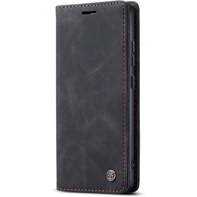 Capa preta Magnetic Wallet tipo livro para Xiaomi Redmi 13C - Item