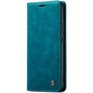 Capa azul Magnetic Wallet tipo livro para Xiaomi Redmi Note 13 Pro+ 5G
