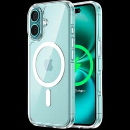 Coque transparente pour iPhone 16 compatible MagSafe