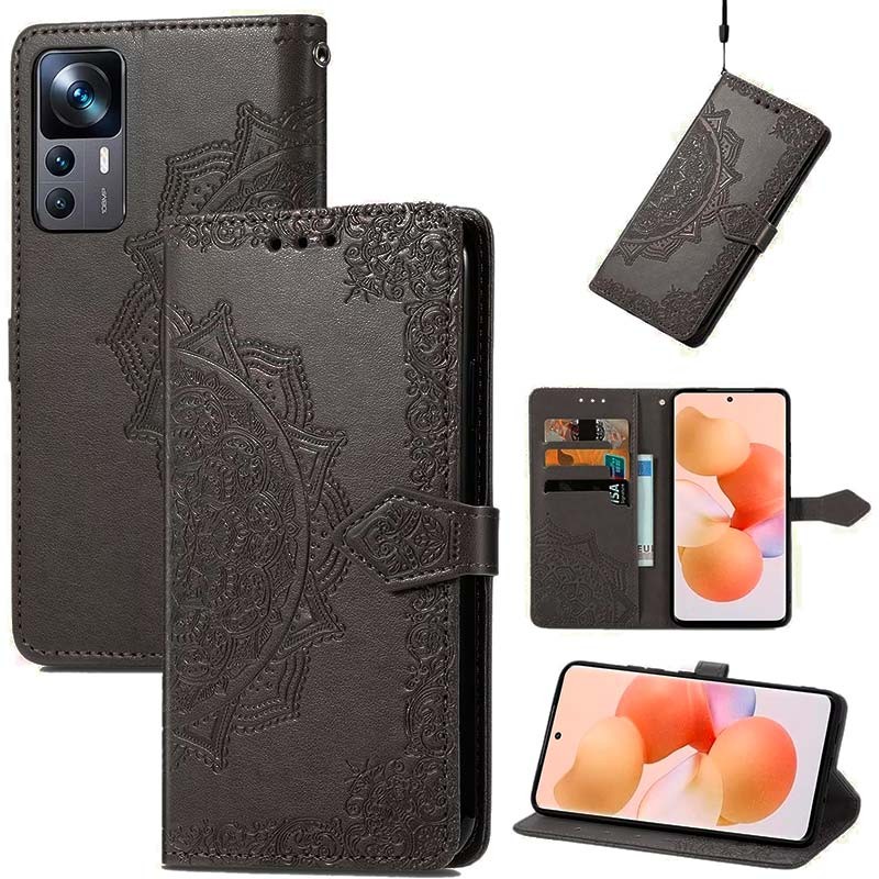 Funda negra Mandala tipo libro para Xiaomi 12 - Ítem2