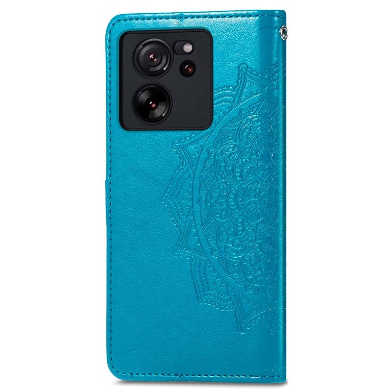 Capa azul Mandala tipo livro para Xiaomi 13T - Item1