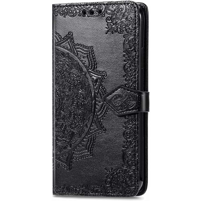 Funda negra Mandala tipo libro para Xiaomi Redmi 13C - Ítem