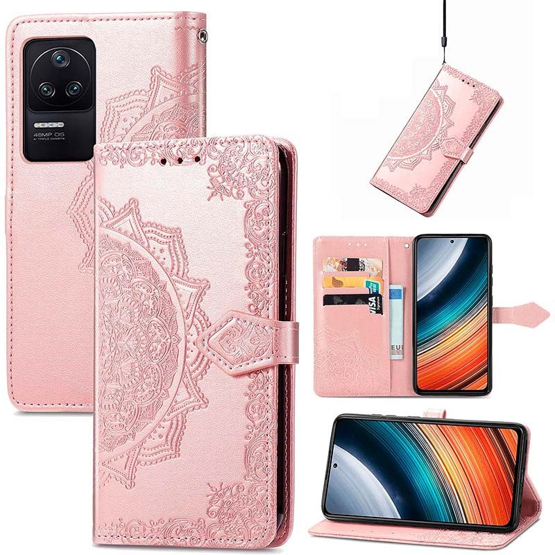 Funda rosa Mandala tipo libro para Xiaomi Poco F4 - Ítem1