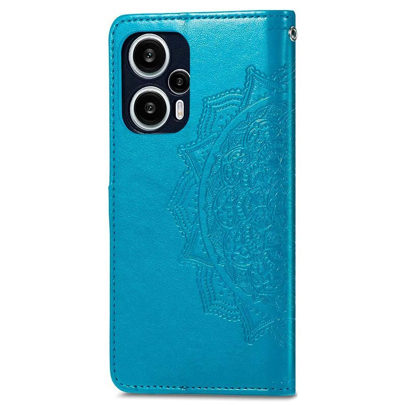 Funda azul Mandala tipo libro para Xiaomi Poco F5 - Ítem1