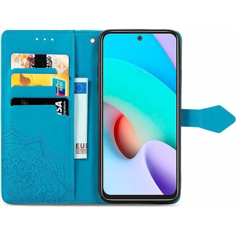 Funda azul Mandala tipo libro para Xiaomi Redmi 10 - Ítem2
