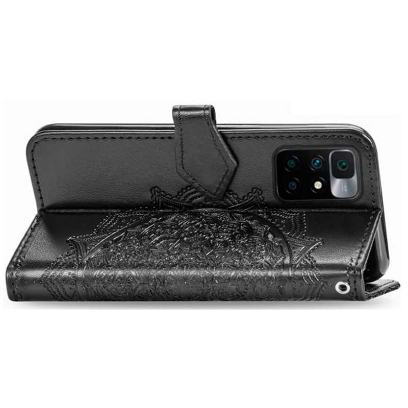 Funda negra Mandala tipo libro para Xiaomi Redmi 10 - Ítem3