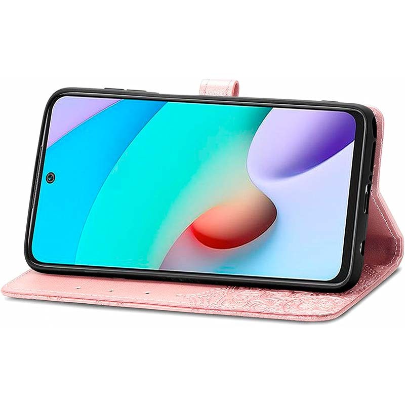 Funda rosa Mandala tipo libro para Xiaomi Redmi 10 - Ítem3