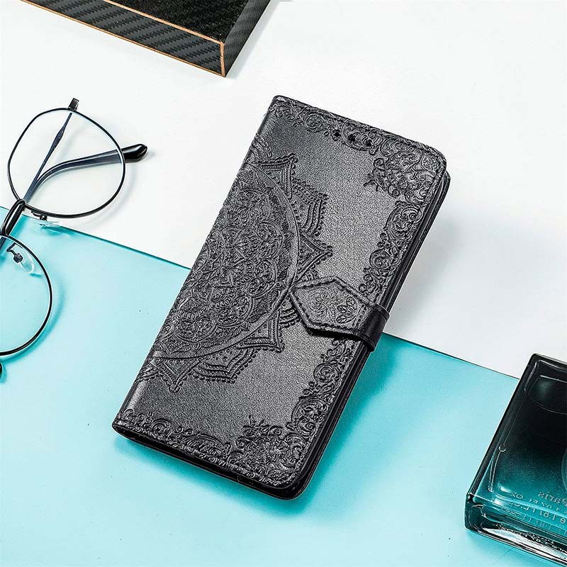 Étui noir de type livre Mandala pour Xiaomi Redmi Note 12 4G - Ítem4