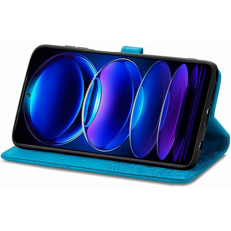 Capa azul Mandala tipo livro para Xiaomi Redmi Note 12 5G - Item3