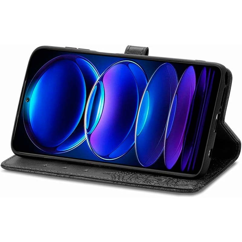 Funda negra Mandala tipo libro para Xiaomi Redmi Note 12 5G - Ítem3