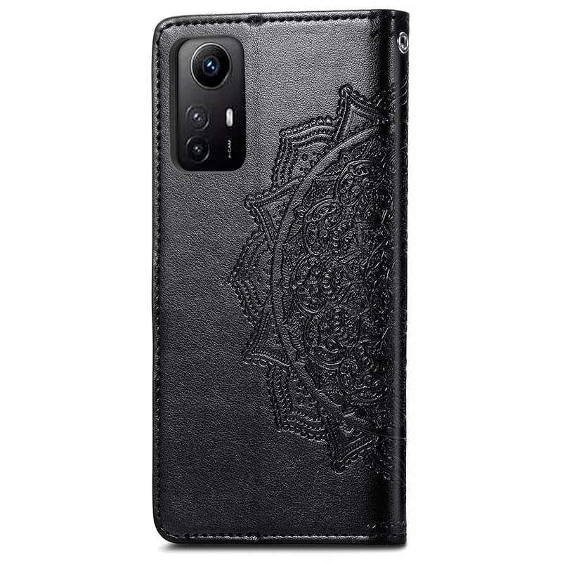 Funda negra Mandala tipo libro para Xiaomi Redmi Note 12S - Ítem1