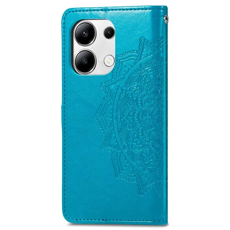 Funda azul Mandala tipo libro para Xiaomi Redmi Note 13 4G - Ítem1