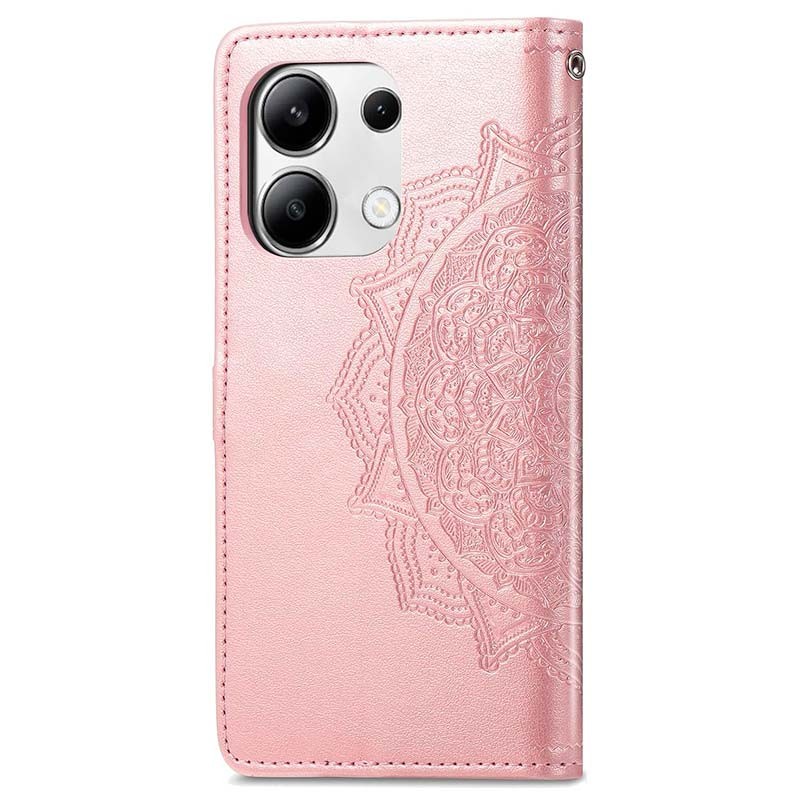 Funda rosa Mandala tipo libro para Xiaomi Redmi Note 13 4G - Ítem1