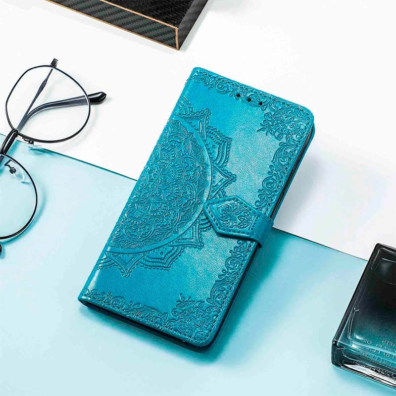 Funda azul Mandala tipo libro para Xiaomi Redmi Note 13 Pro+ 5G - Ítem4