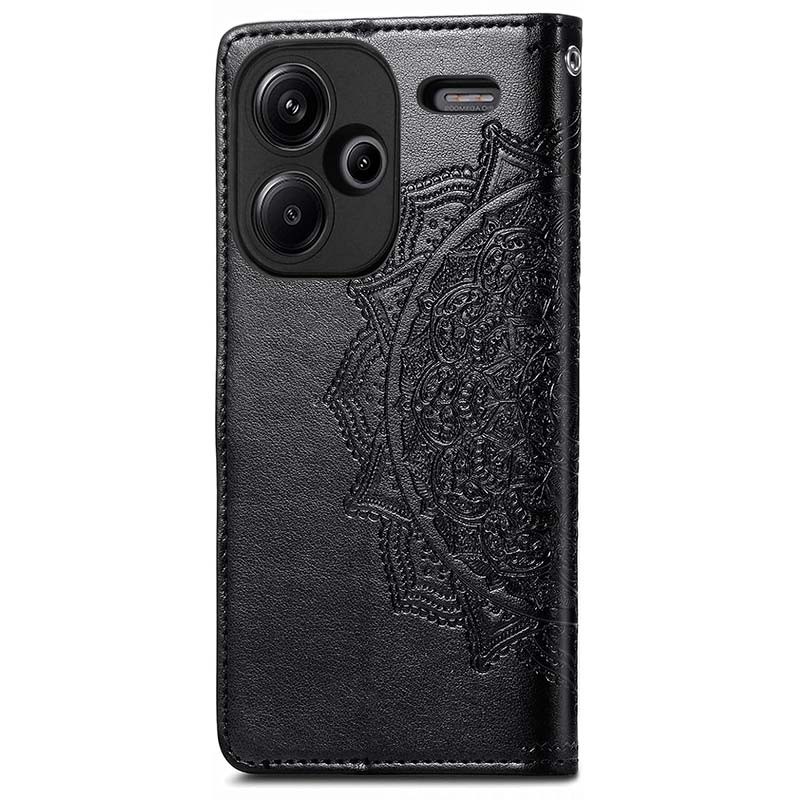 Étui noir de type livre Mandala pour Xiaomi Redmi Note 13 Pro+ 5G - Ítem1