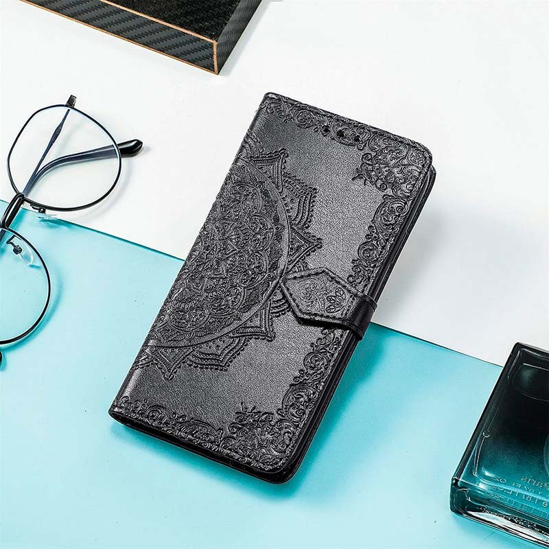 Étui noir de type livre Mandala pour Xiaomi Redmi Note 13 Pro+ 5G - Ítem4