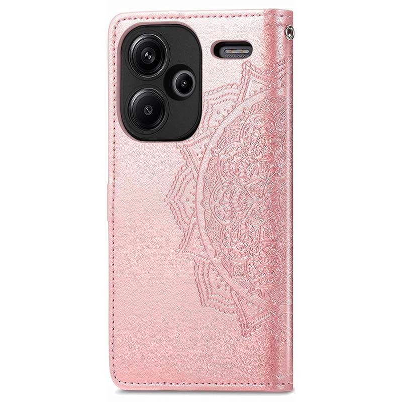 Funda rosa Mandala tipo libro para Xiaomi Redmi Note 13 Pro+ 5G - Ítem1