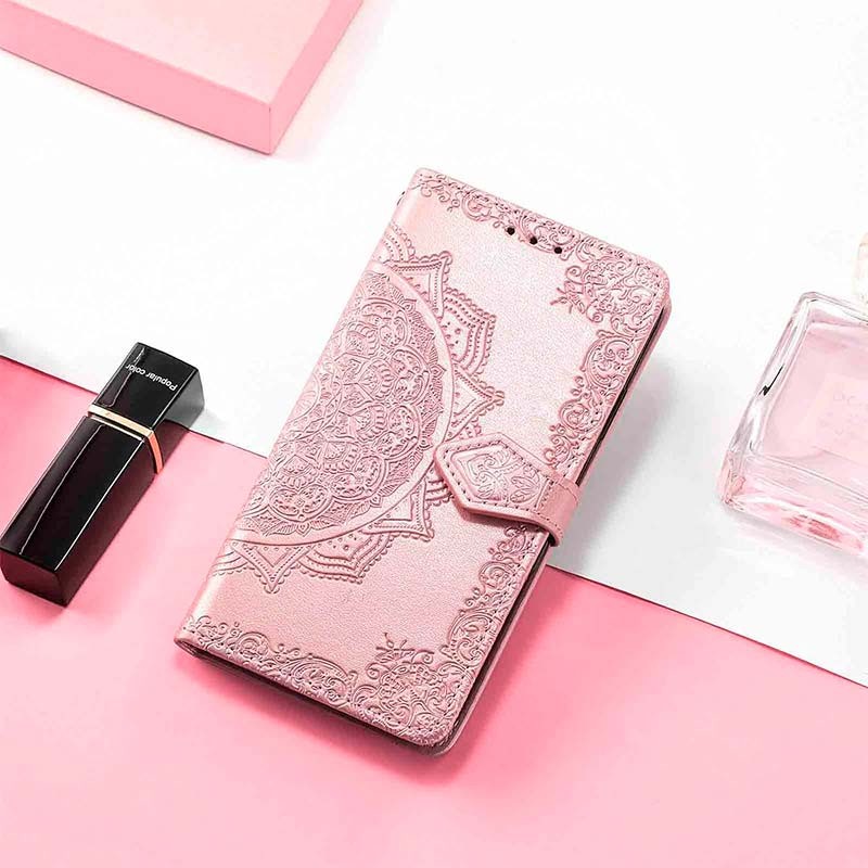 Funda rosa Mandala tipo libro para Xiaomi Redmi Note 13 Pro+ 5G - Ítem4