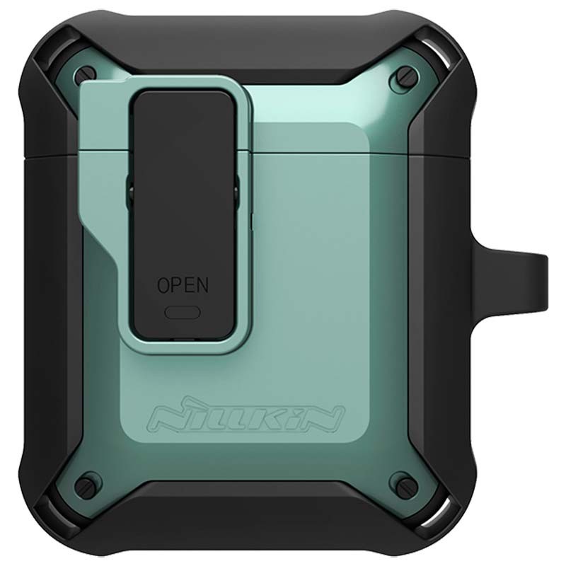 Green Nillkin Bounce protection case for Apple Airpods V2