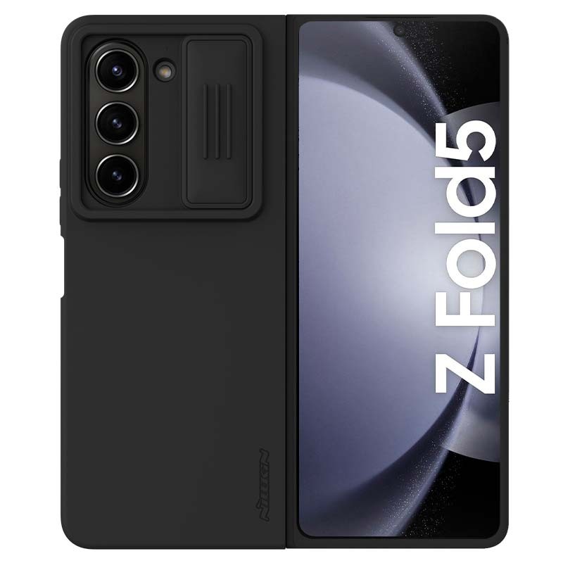 Funda de silicona CamShield Silky negra de Nillkin para Samsung Galaxy Z Fold5 - Ítem
