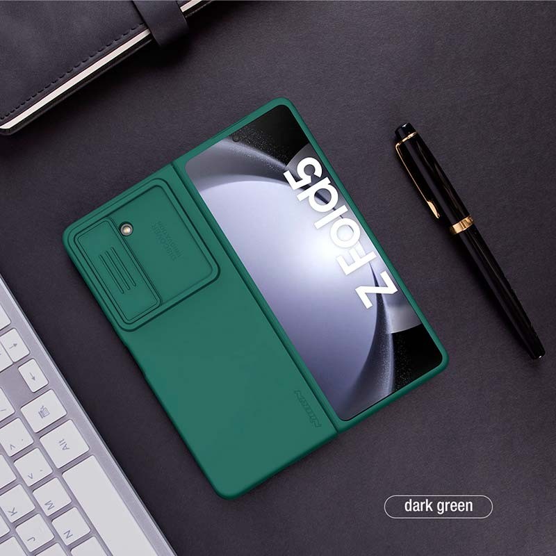 Coque en silicone CamShield Silky vert de Nillkin pour Samsung Galaxy Z Fold5 - Ítem5