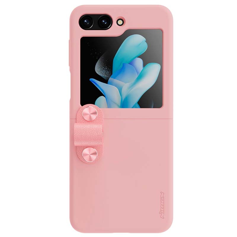 Capa de silicone Flex Flip rosa de Nillkin pour Samsung Galaxy Z Flip5 - Item
