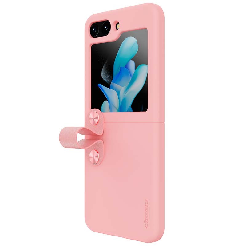 Capa de silicone Flex Flip rosa de Nillkin pour Samsung Galaxy Z Flip5 - Item1