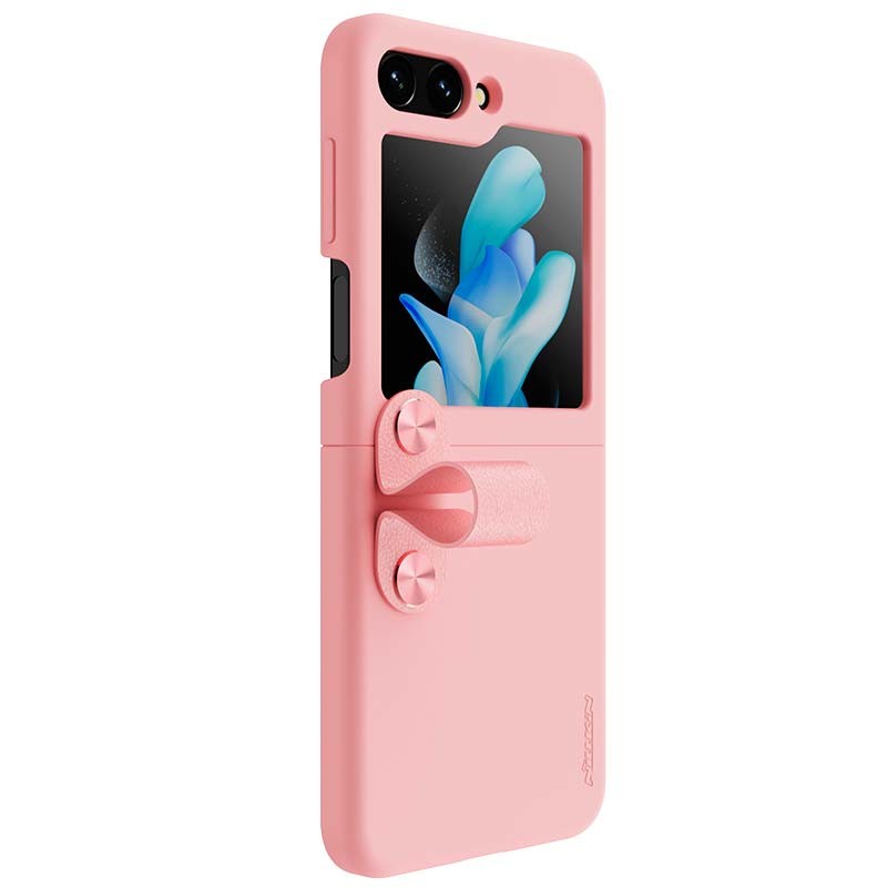 Capa de silicone Flex Flip rosa de Nillkin pour Samsung Galaxy Z Flip5 - Item2