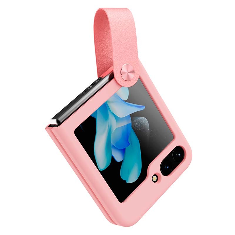 Capa de silicone Flex Flip rosa de Nillkin pour Samsung Galaxy Z Flip5 - Item4