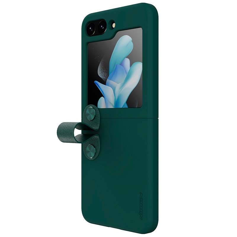 Funda de silicona Flex Flip verde de Nillkin para Samsung Galaxy Z Flip5 - Ítem1