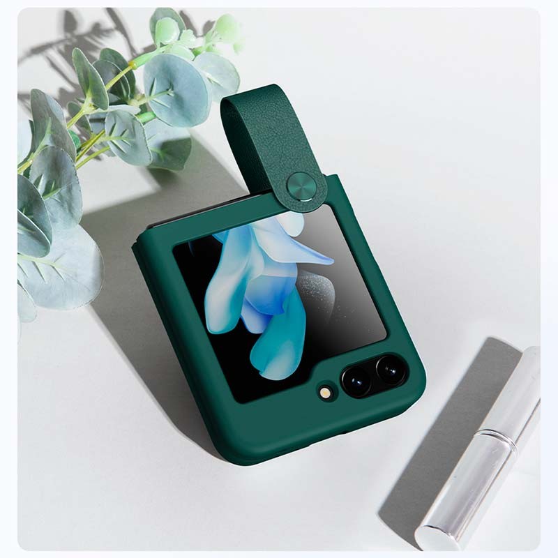 Funda de silicona Flex Flip verde de Nillkin para Samsung Galaxy Z Flip5 - Ítem6