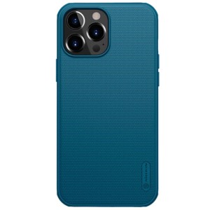 Coque en caoutchouc Magnetic Frosted Nillkin pour iPhone 13 Pro Bleu