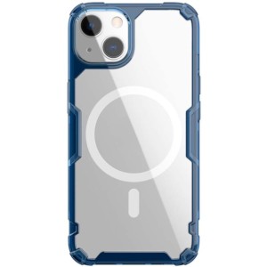 Funda de silicona azul Magnetic Nature Pro de Nillkin para iPhone 13