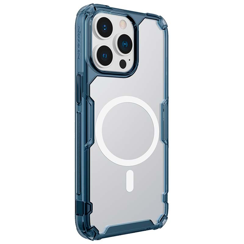 Coque en silicone bleu Magnetic Nature Pro de Nillkin pour iPhone 13 Pro - Ítem1