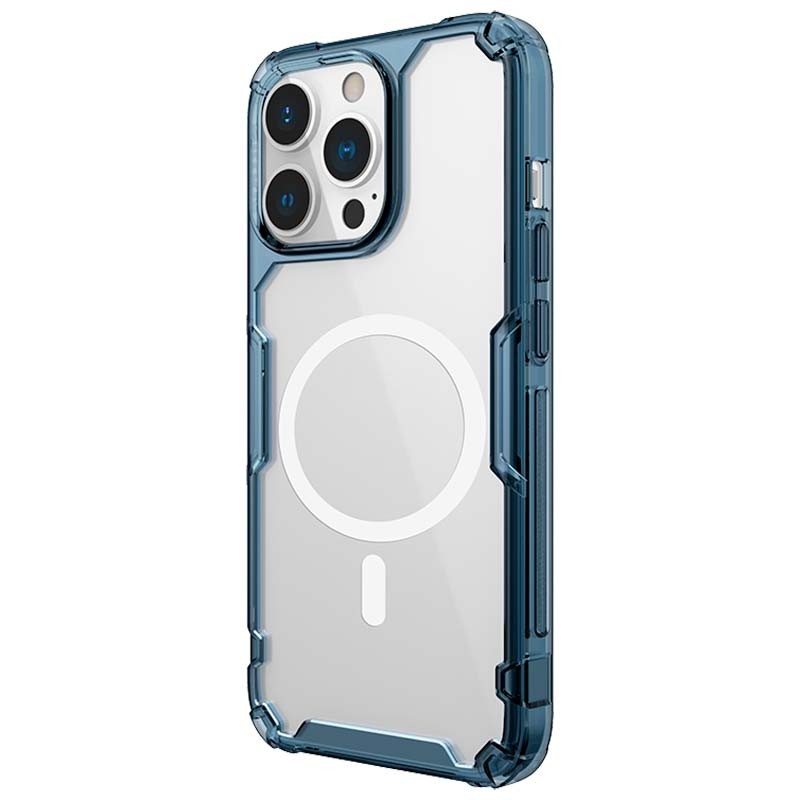 Funda de silicona azul Magnetic Nature Pro de Nillkin para iPhone 13 Pro Max - Ítem2