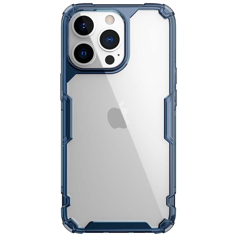 Funda de silicona azul Nature Pro de Nillkin para iPhone 13 Pro Max - Ítem