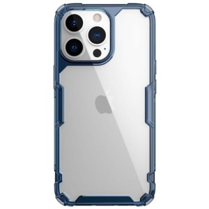 Capa de silicone azul Nature Pro de Nillkin para iPhone 13 Pro Max