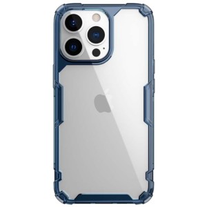 Capa de silicone azul Nature Pro de Nillkin para iPhone 13 Pro